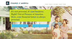 Desktop Screenshot of financeofamerica.com